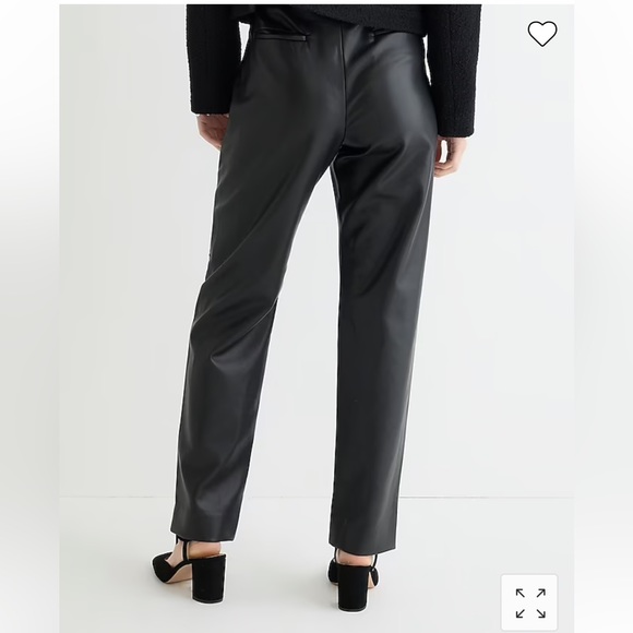 NWT Faux Leather Jcrew Pant - Picture 3 of 11
